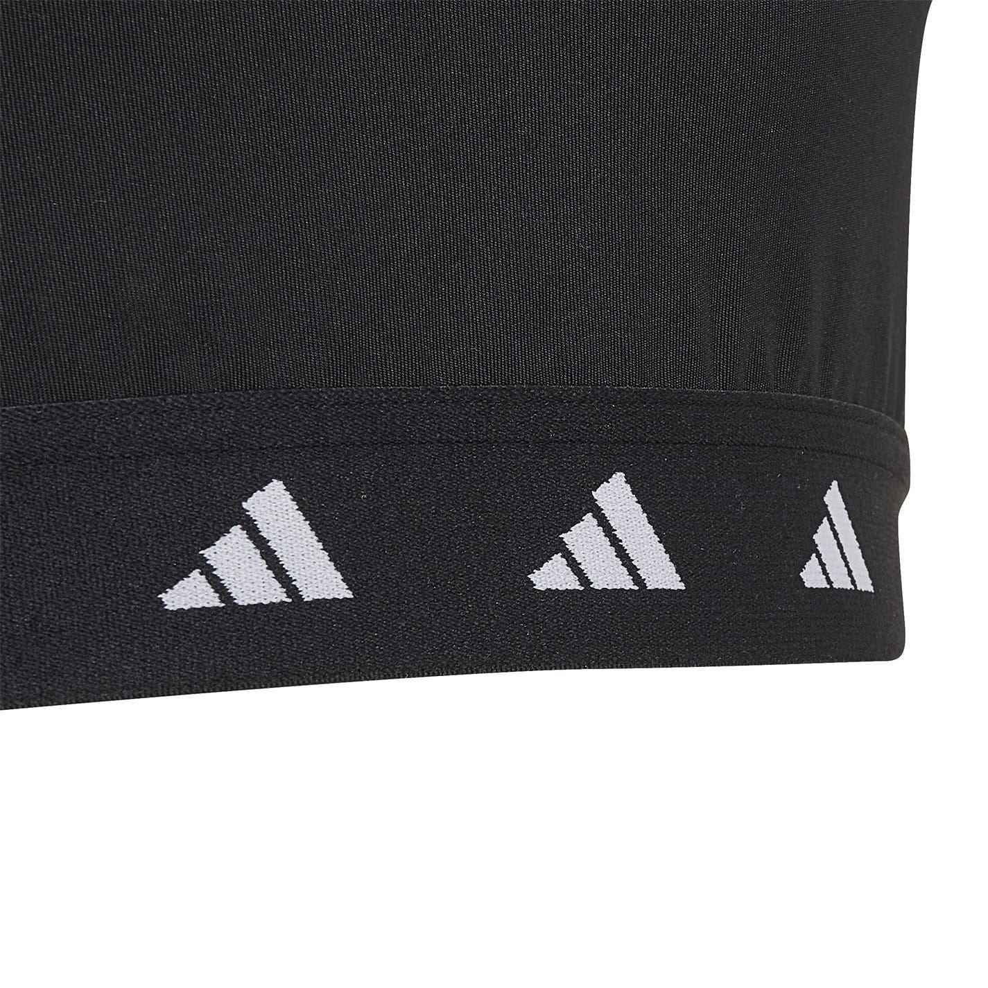 Black-White - Lifestyle - Adidas Girls Techfit Sports Bra