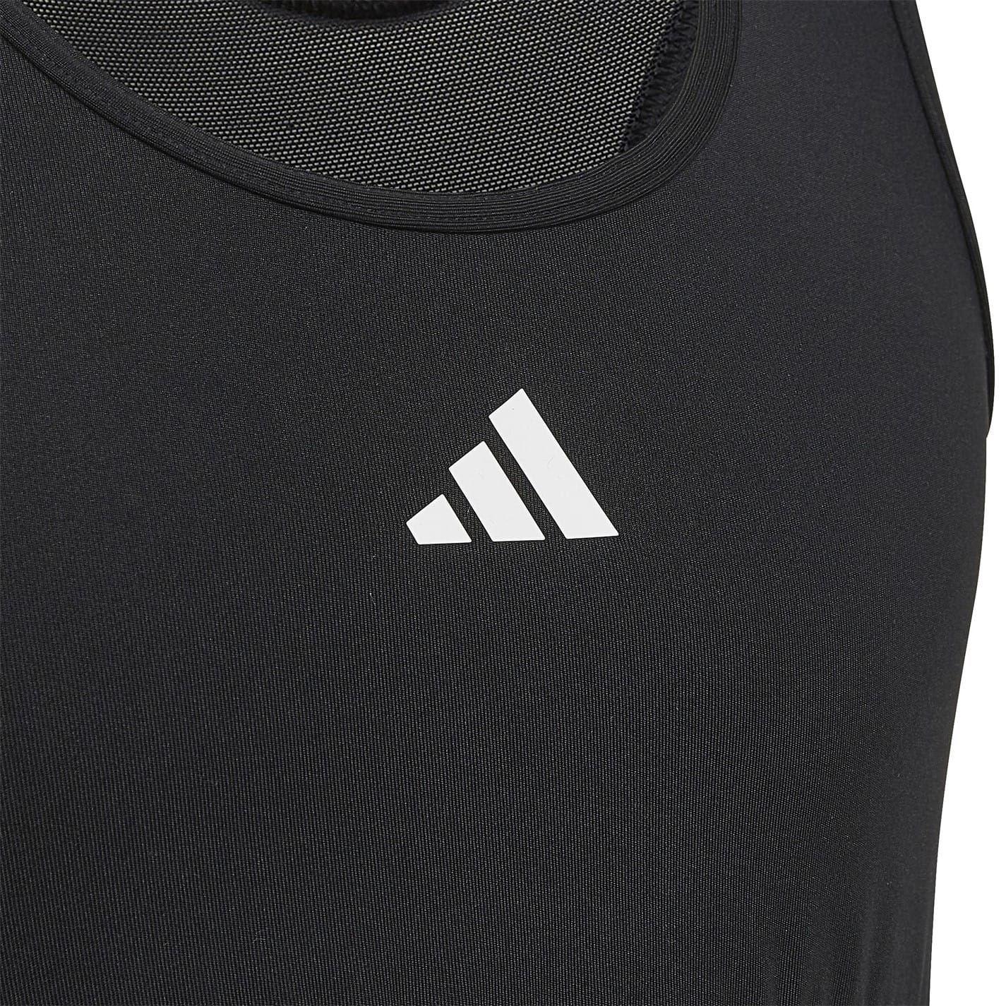 Black-White - Pack Shot - Adidas Girls Techfit Sports Bra