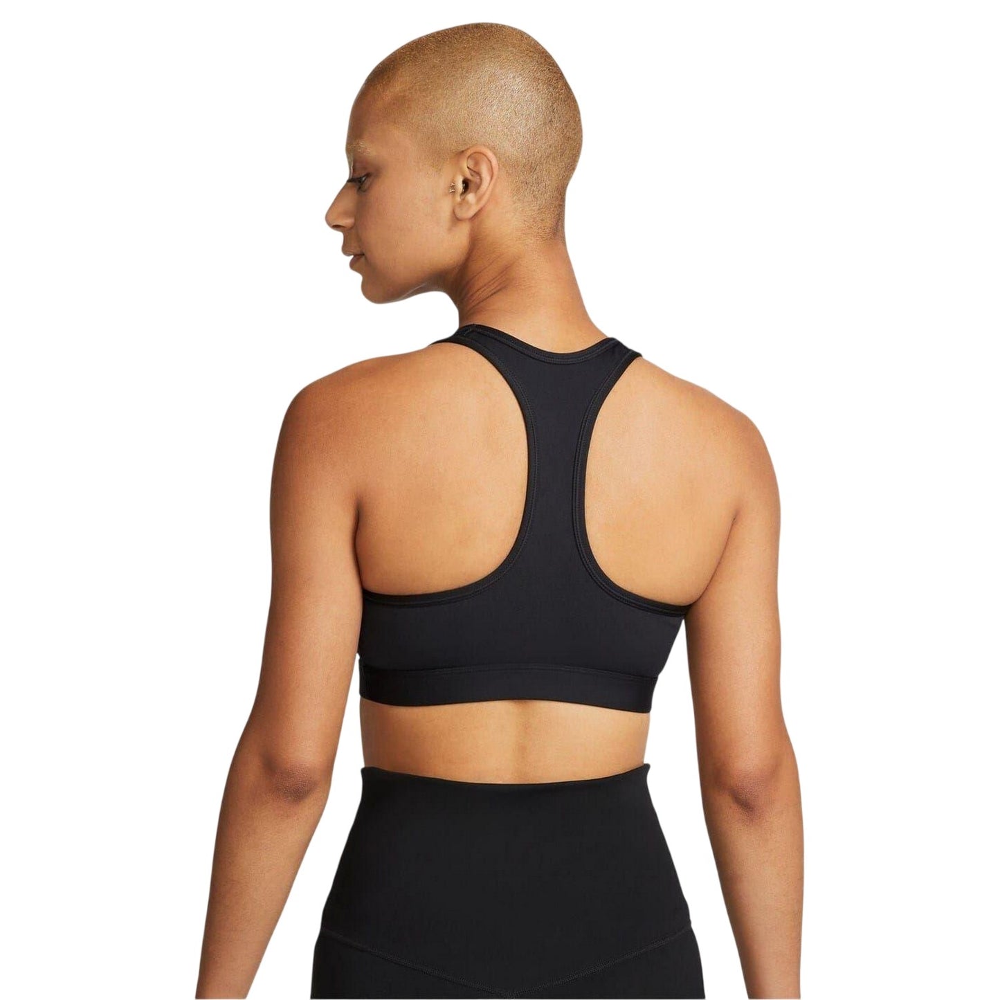 Black - Back - Nike Womens-Ladies Medium Support Sports Bra