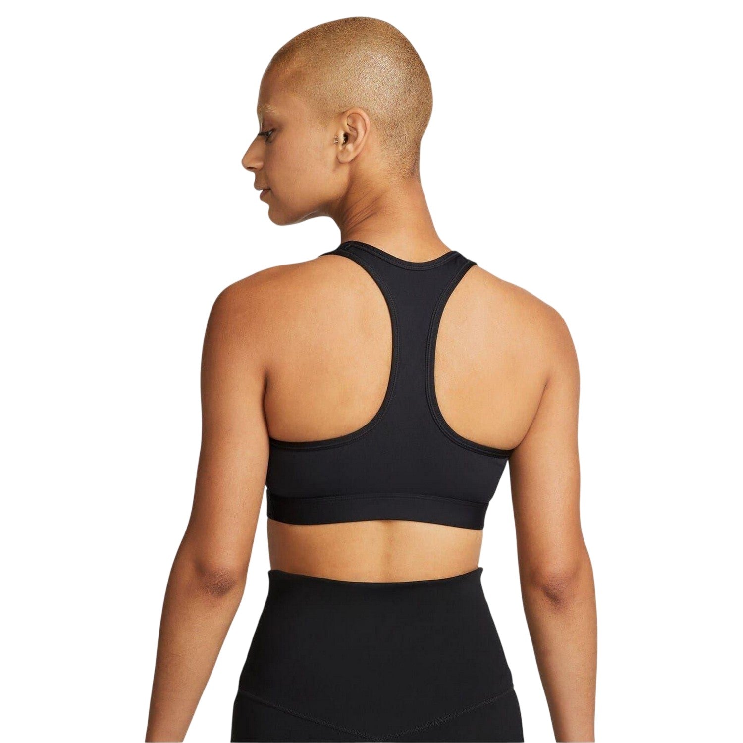 Black - Back - Nike Womens-Ladies Medium Support Sports Bra