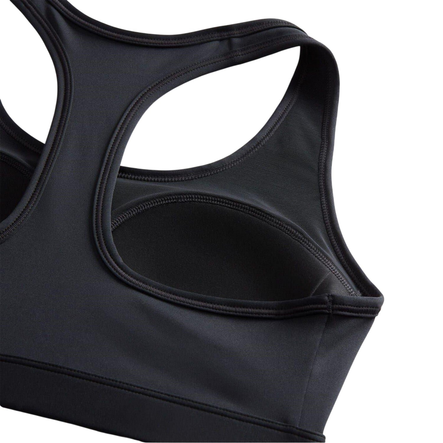 Black - Side - Nike Womens-Ladies Medium Support Sports Bra