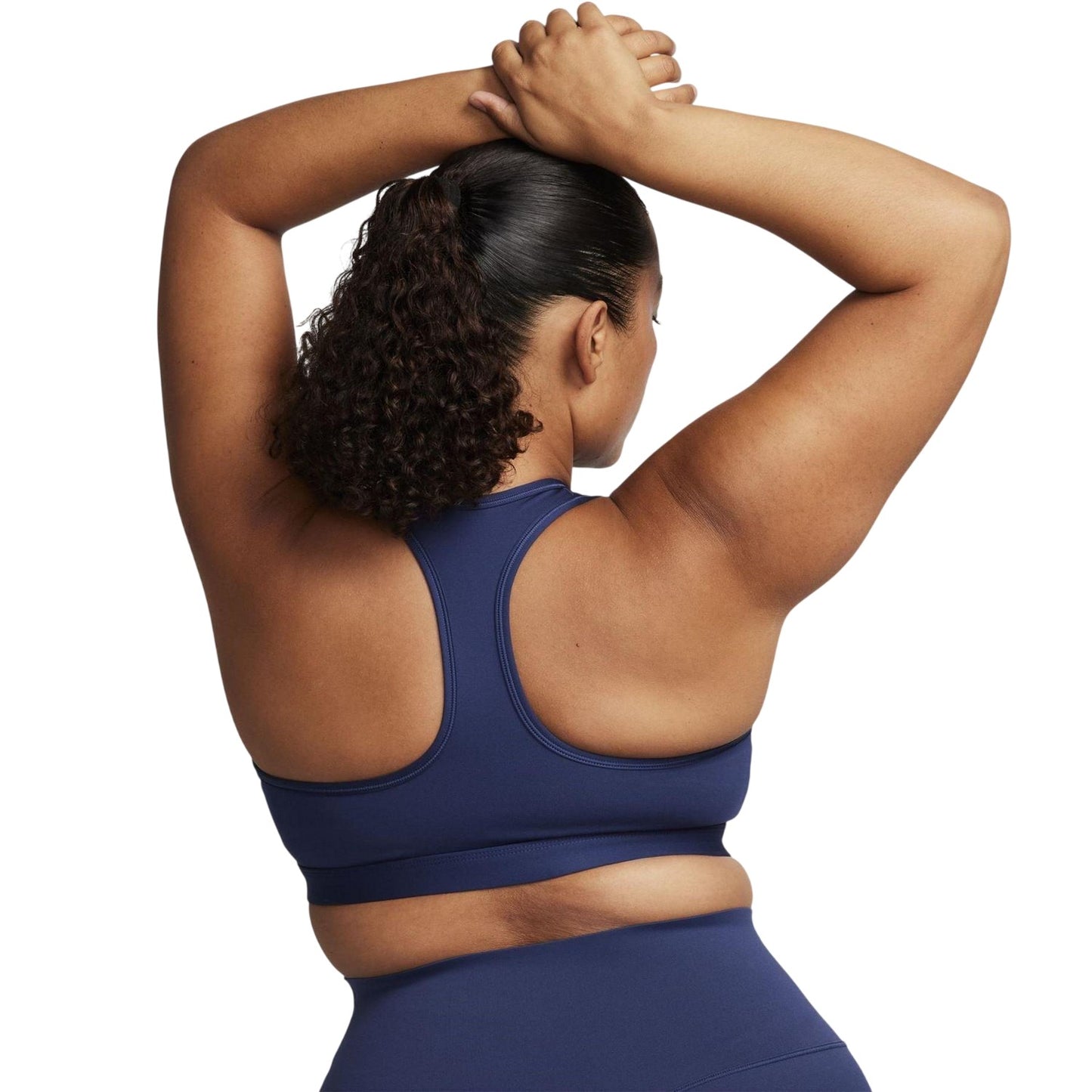 Midnight Navy - Back - Nike Womens-Ladies Medium Support Sports Bra
