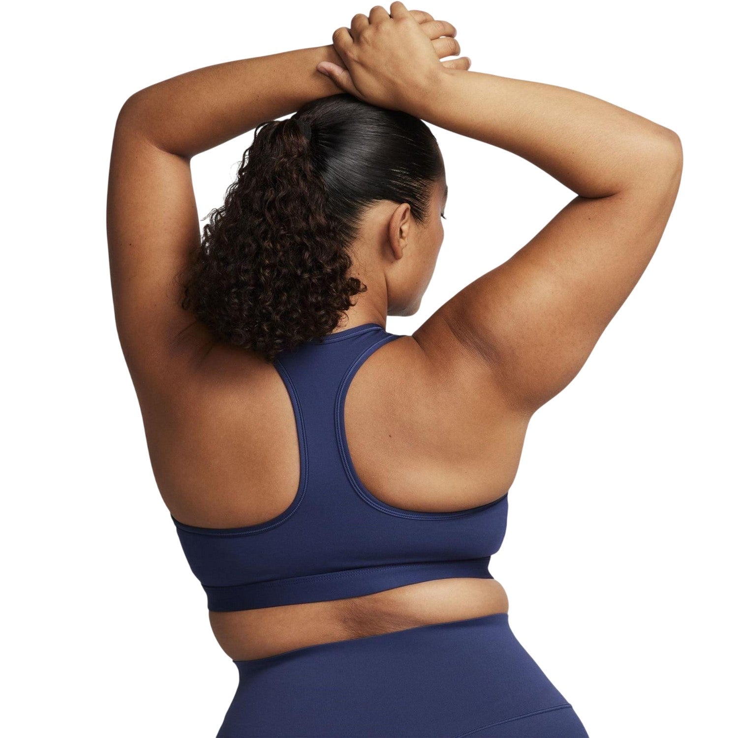 Midnight Navy - Back - Nike Womens-Ladies Medium Support Sports Bra