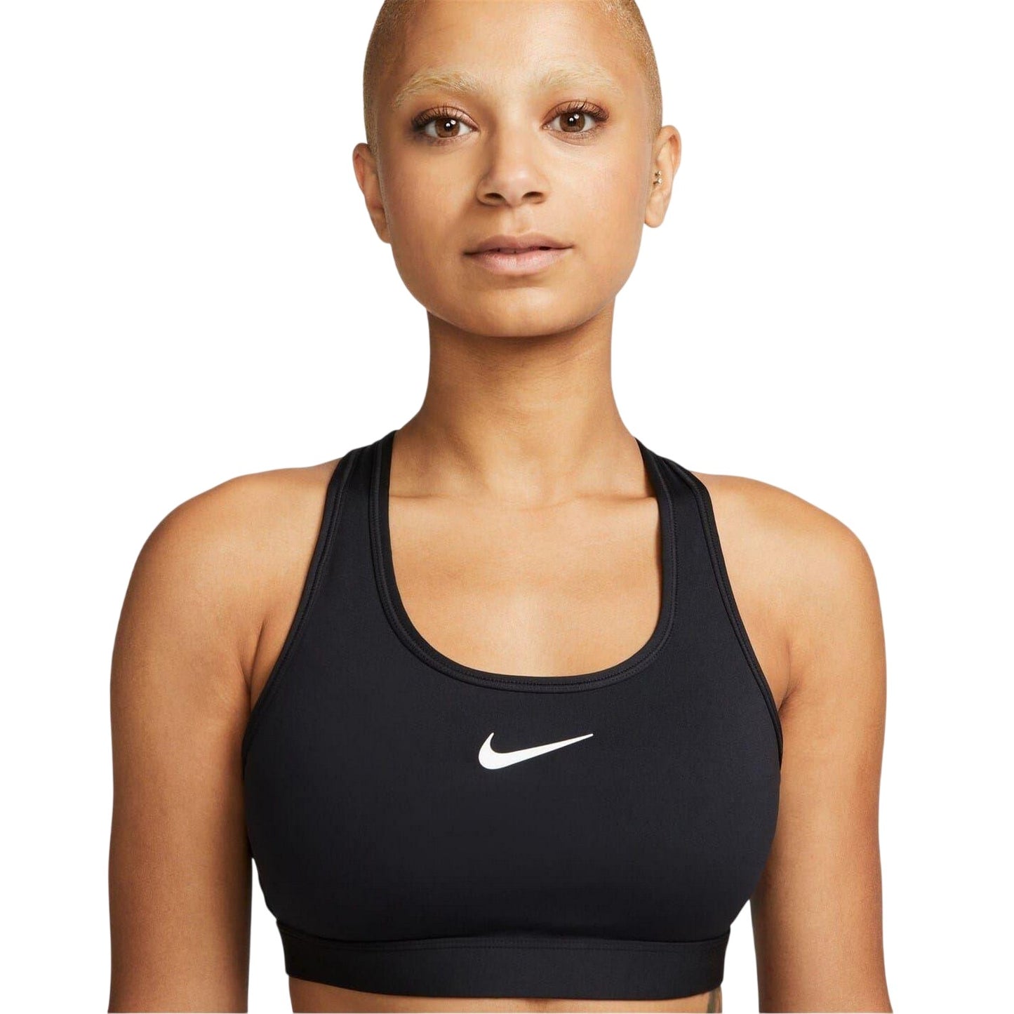 Black - Front - Nike Womens-Ladies Medium Support Sports Bra