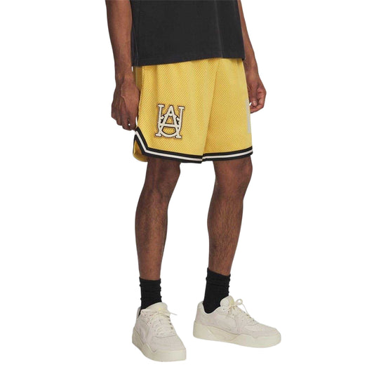 Yellow - Front - Under Armour Mens Basketball Shorts