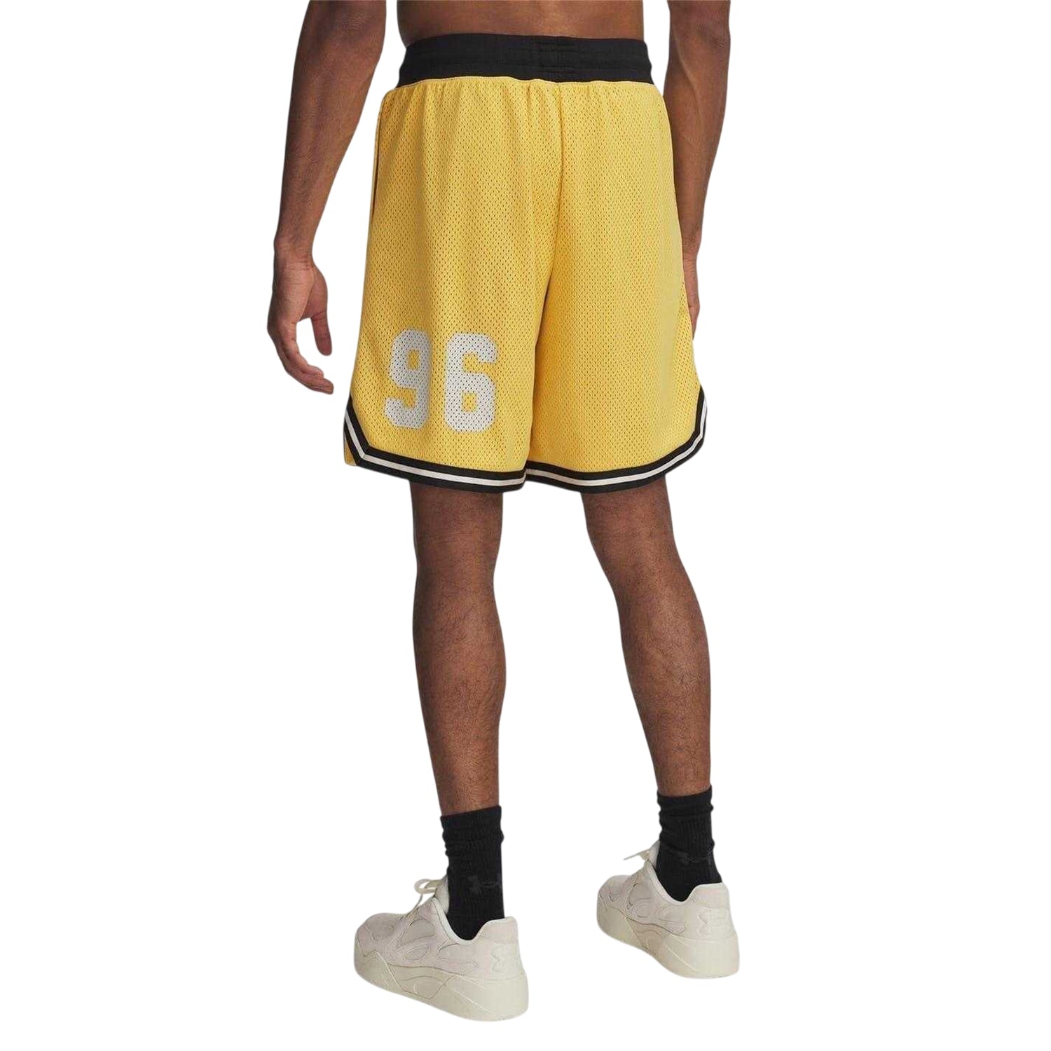 Yellow - Back - Under Armour Mens Basketball Shorts