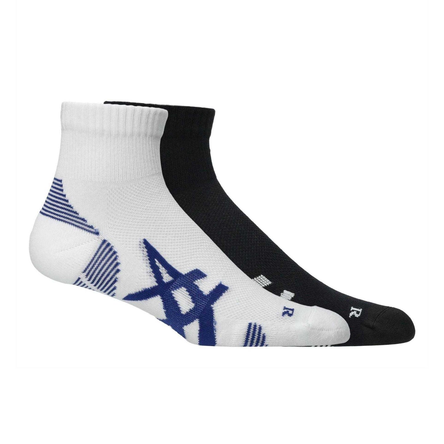 Black - Front - Asics Unisex Adult Ankle Socks (Pack of 2)