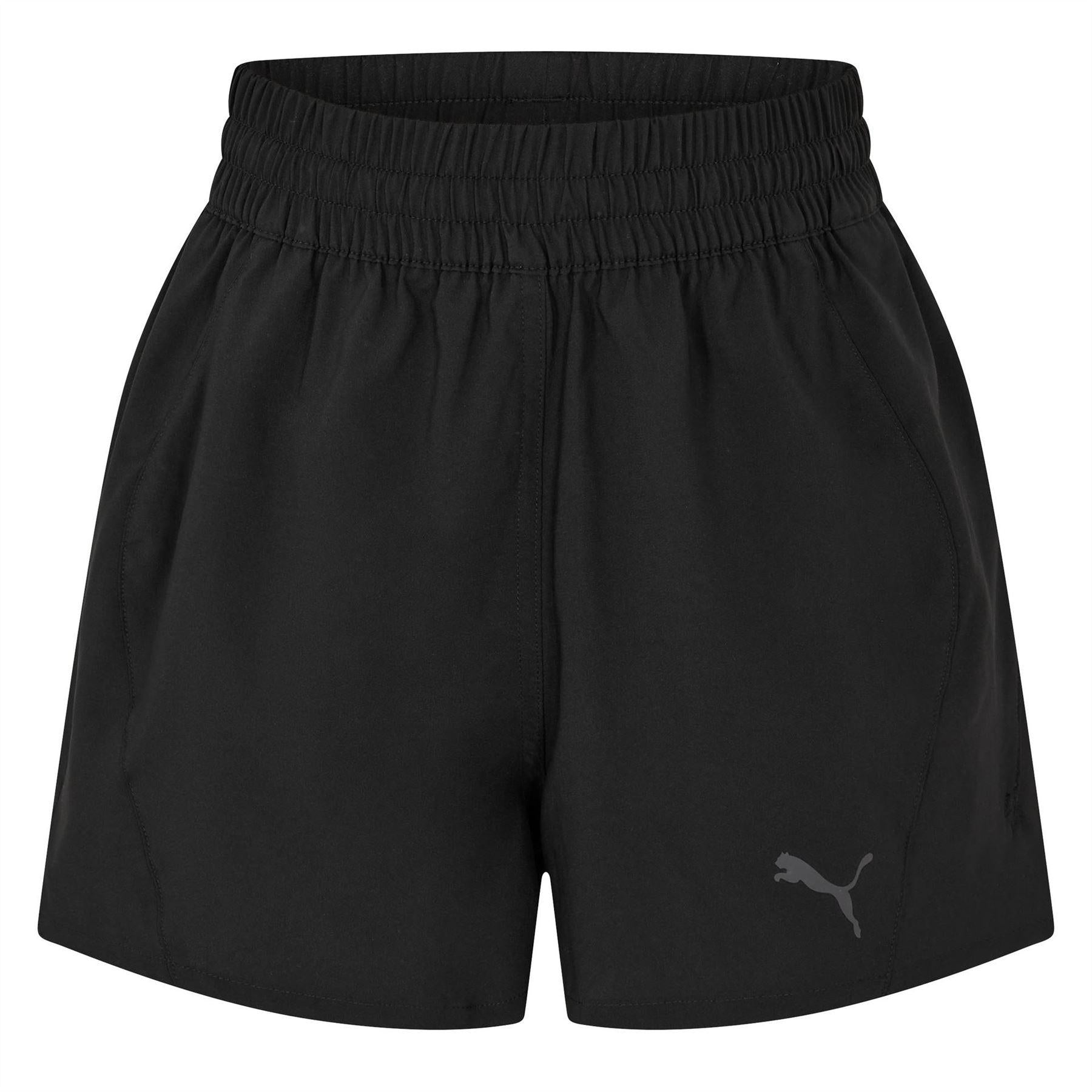 Puma Black - Front - Puma Womens-Ladies Run Velocity Running Shorts