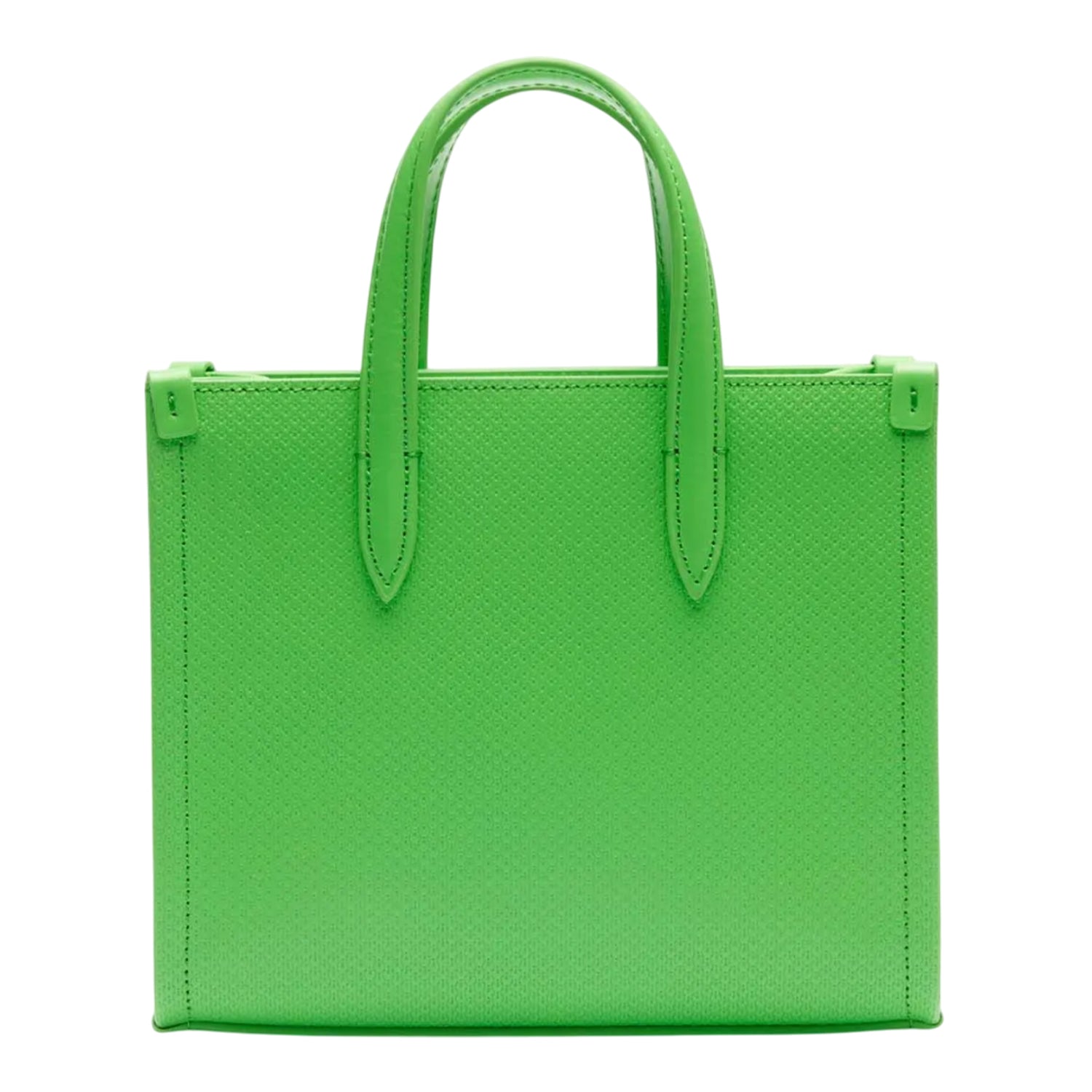 Green - Back - Lacoste Chantaco Mini Leather Tote Bag