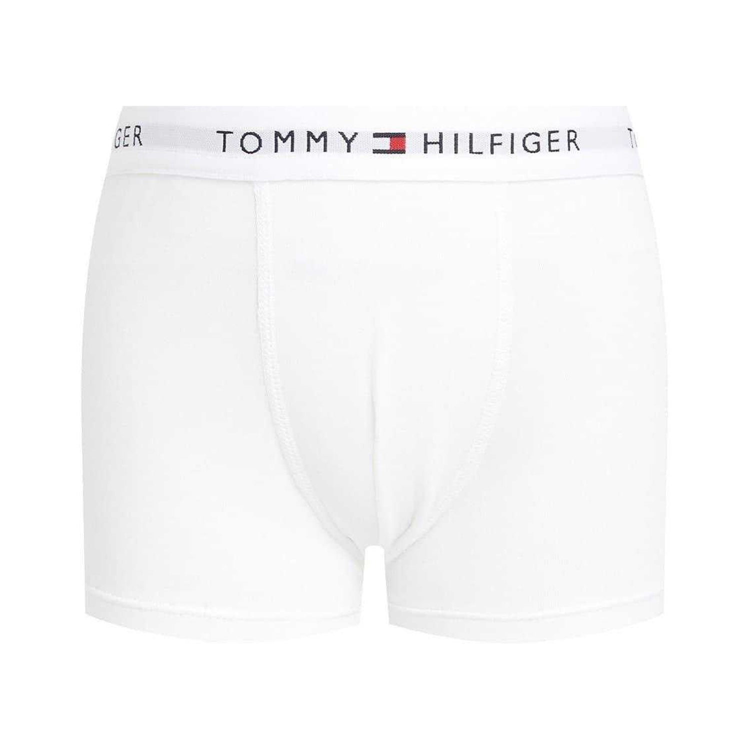 Black-White-Grey - Front - Tommy Hilfiger Boys Plain Boxer Shorts
