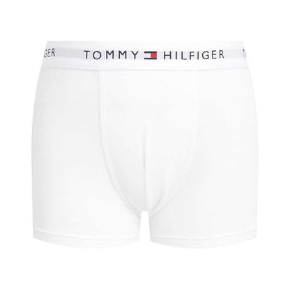 Black-White-Grey - Front - Tommy Hilfiger Boys Plain Boxer Shorts
