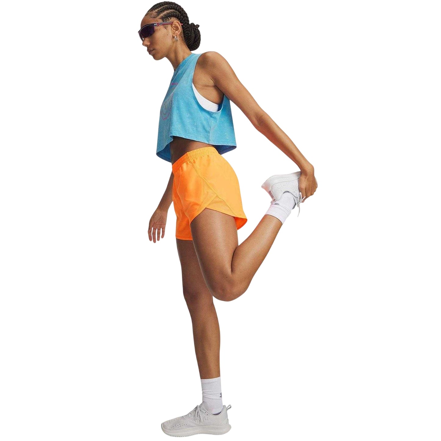 Orange - Lifestyle - Under Armour Womens-Ladies Performance Lightweight Gym Shorts