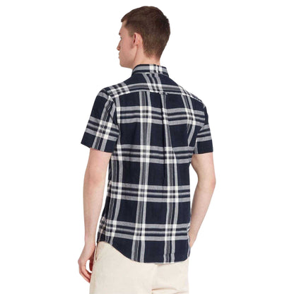 Black-White - Back - Farah Mens Bold Check Cotton Shirt