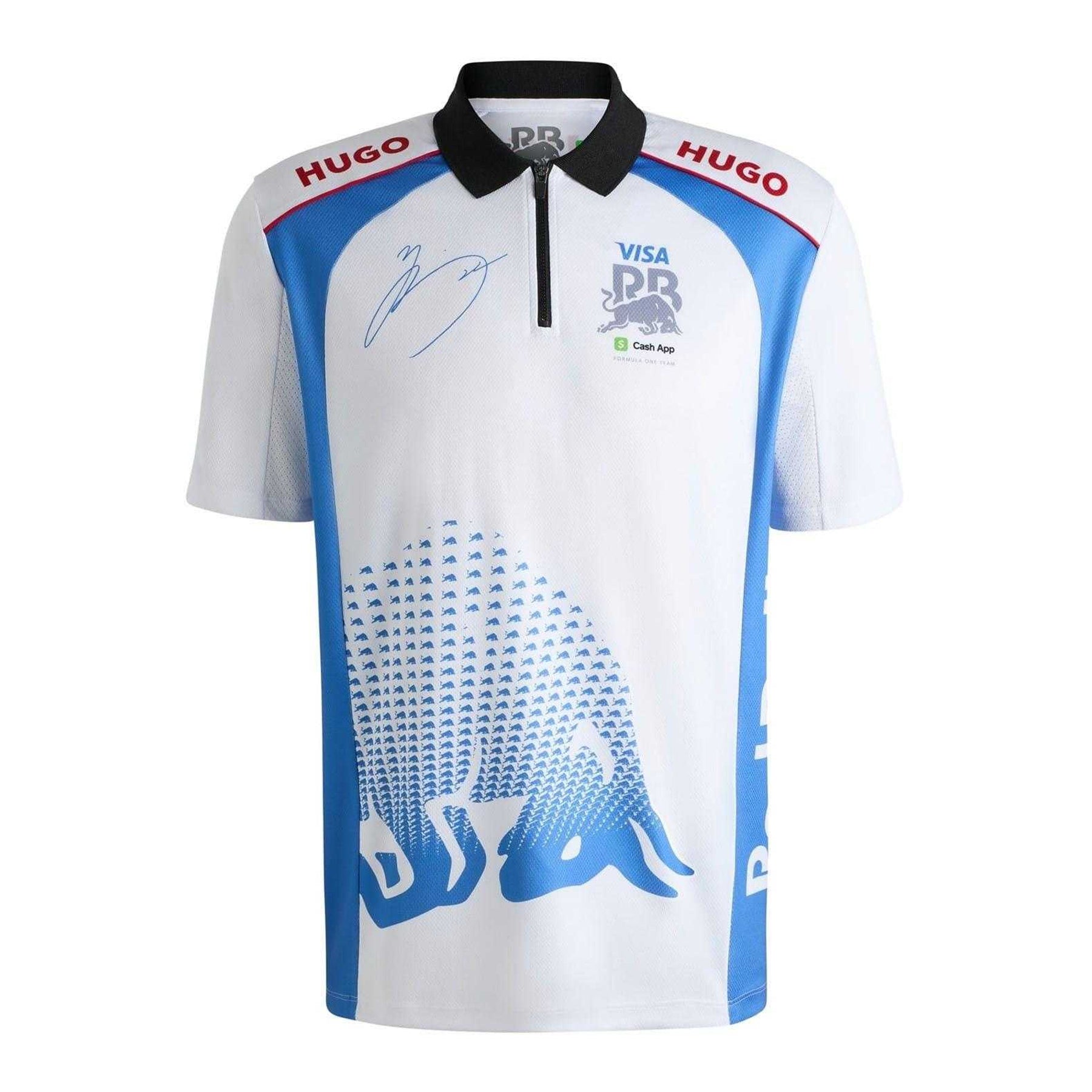 White - Front - Hugo Boss Mens Red Bull Polo Shirt