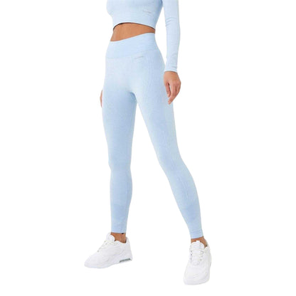 Brunnera Blue - Front - USA Pro Womens-Ladies Seamless High Rise Leggings
