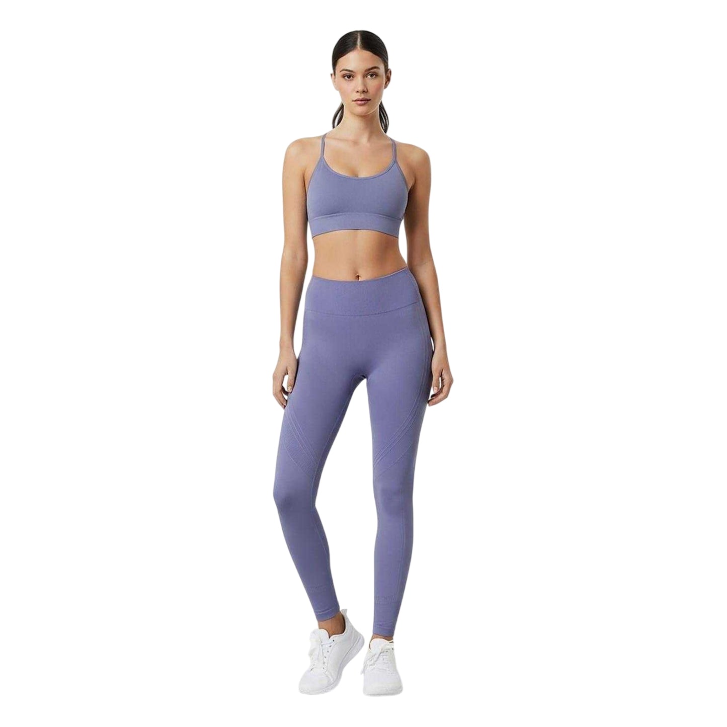 Clay - Side - USA Pro Womens-Ladies Seamless High Rise Leggings