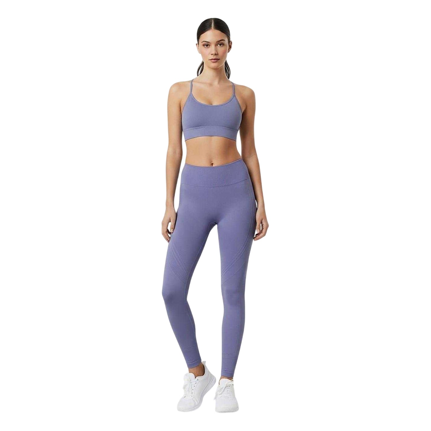 Clay - Side - USA Pro Womens-Ladies Seamless High Rise Leggings