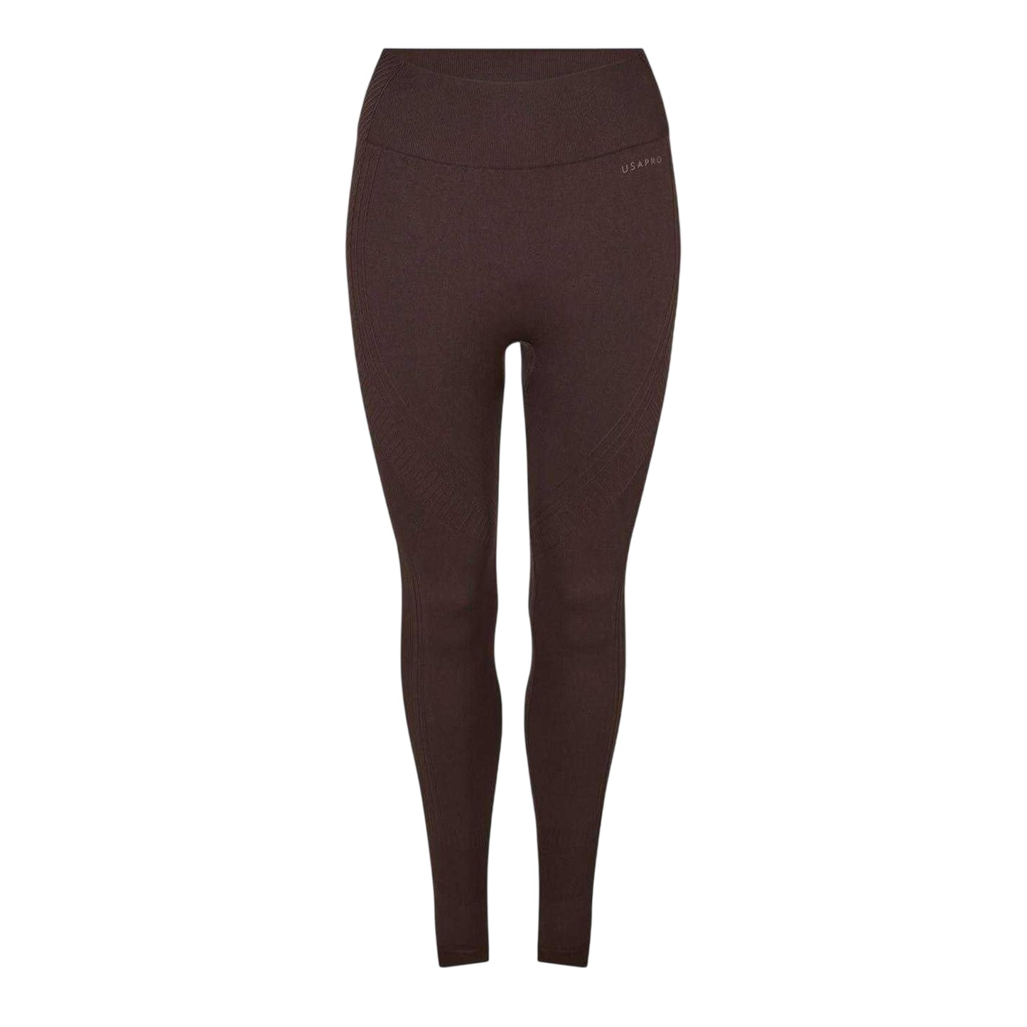 Espresso - Front - USA Pro Womens-Ladies Seamless High Rise Leggings