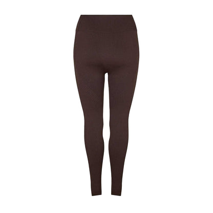 Espresso - Back - USA Pro Womens-Ladies Seamless High Rise Leggings