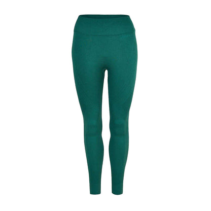 Forest Green - Front - USA Pro Womens-Ladies Seamless High Rise Leggings