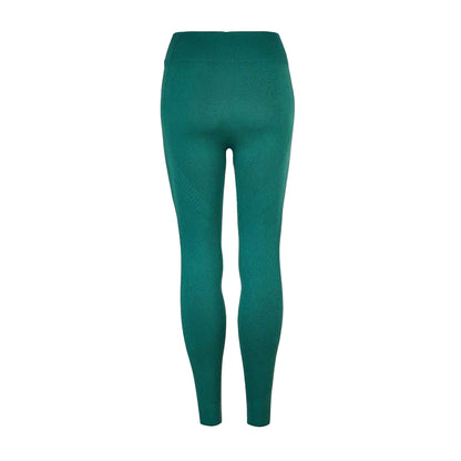 Forest Green - Back - USA Pro Womens-Ladies Seamless High Rise Leggings