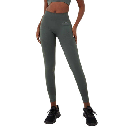 Khaki - Front - USA Pro Womens-Ladies Seamless High Rise Leggings