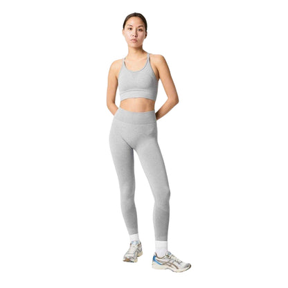 Light Grey - Side - USA Pro Womens-Ladies Seamless High Rise Leggings