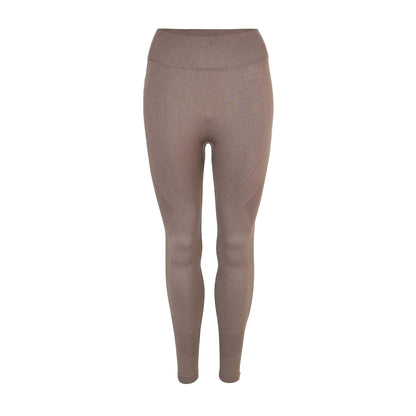 Mocha - Front - USA Pro Womens-Ladies Seamless High Rise Leggings