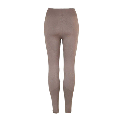Mocha - Back - USA Pro Womens-Ladies Seamless High Rise Leggings