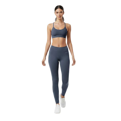 Shark Grey - Side - USA Pro Womens-Ladies Seamless High Rise Leggings