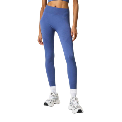 Bijou Blue - Side - USA Pro Womens-Ladies Seamless High Rise Leggings
