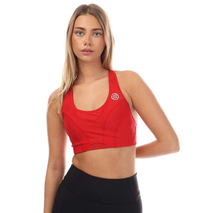 Red - Side - Skins Womens-Ladies Series-3 Hi-Impact Sports Bra