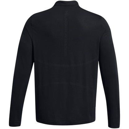 Black - Back - Under Armour Mens Rush Long-Sleeved Technical Top