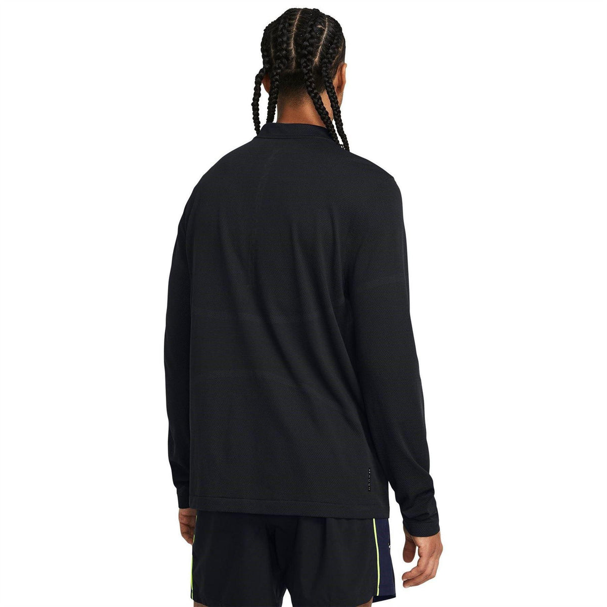 Black - Lifestyle - Under Armour Mens Rush Long-Sleeved Technical Top