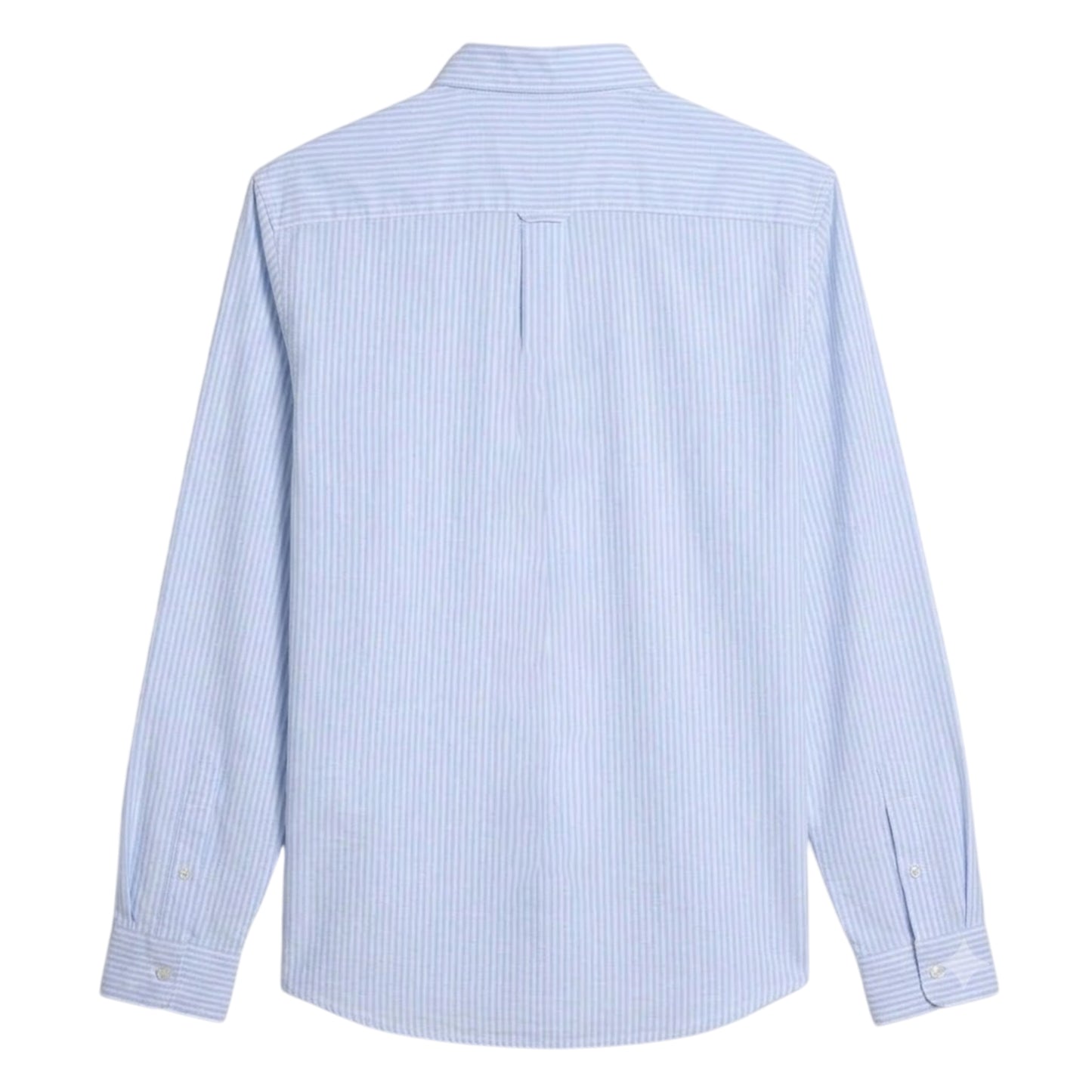 Sky Blue - Back - Farah Mens Brewer Striped Slim Shirt