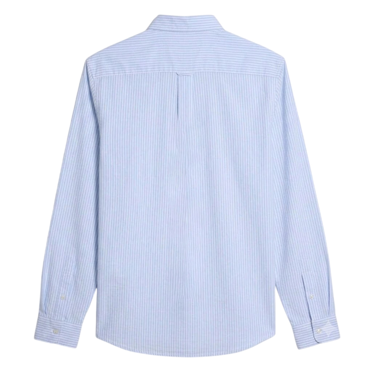 Sky Blue - Back - Farah Mens Brewer Striped Slim Shirt