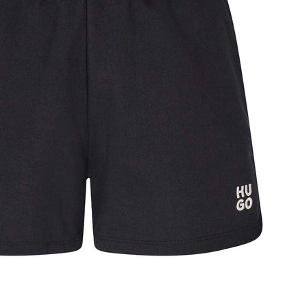 Black - Back - Hugo Womens-Ladies Ninosta Sweat Shorts