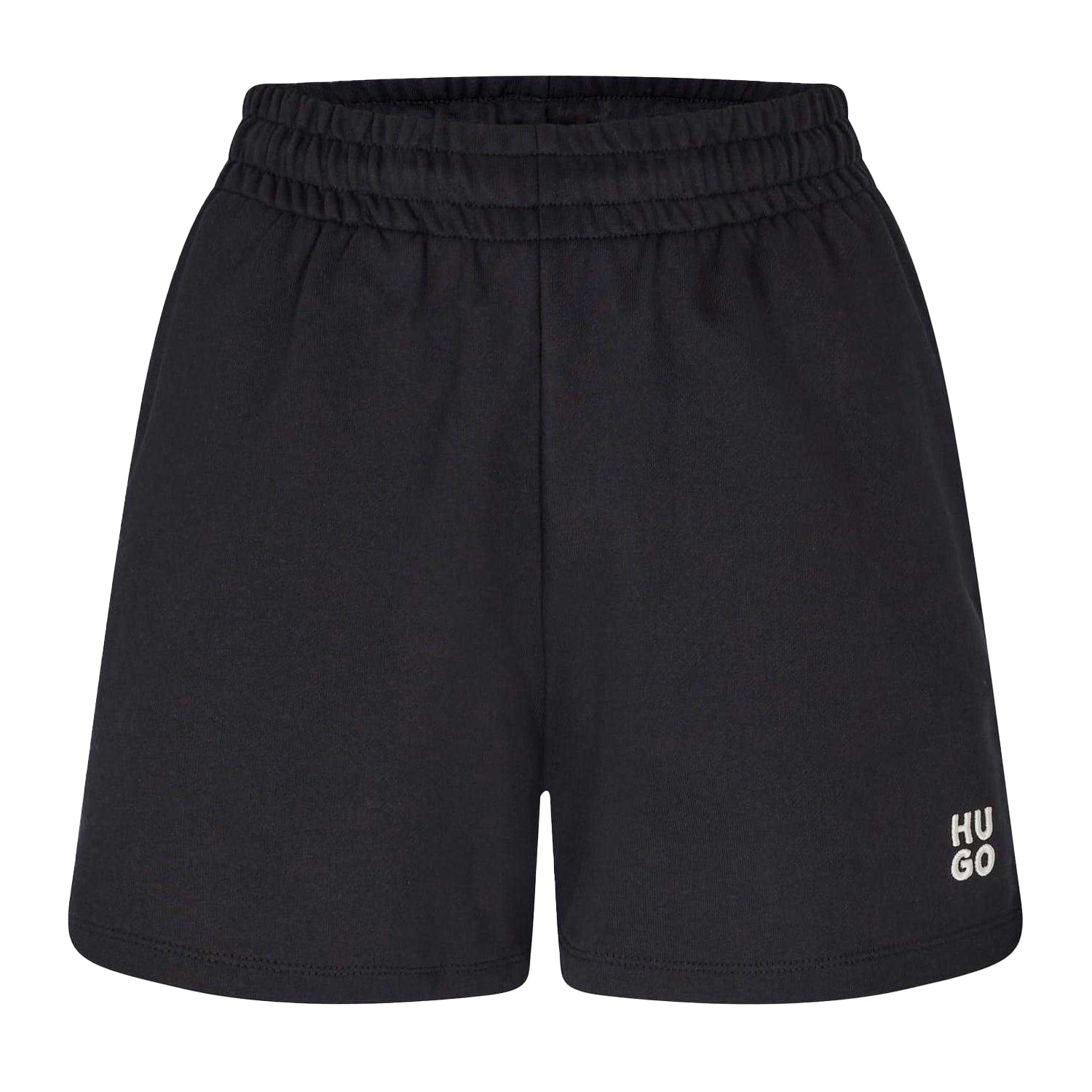 Black - Front - Hugo Womens-Ladies Ninosta Sweat Shorts