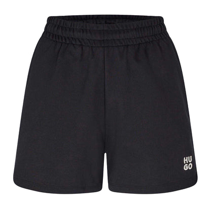 Black - Front - Hugo Womens-Ladies Ninosta Sweat Shorts