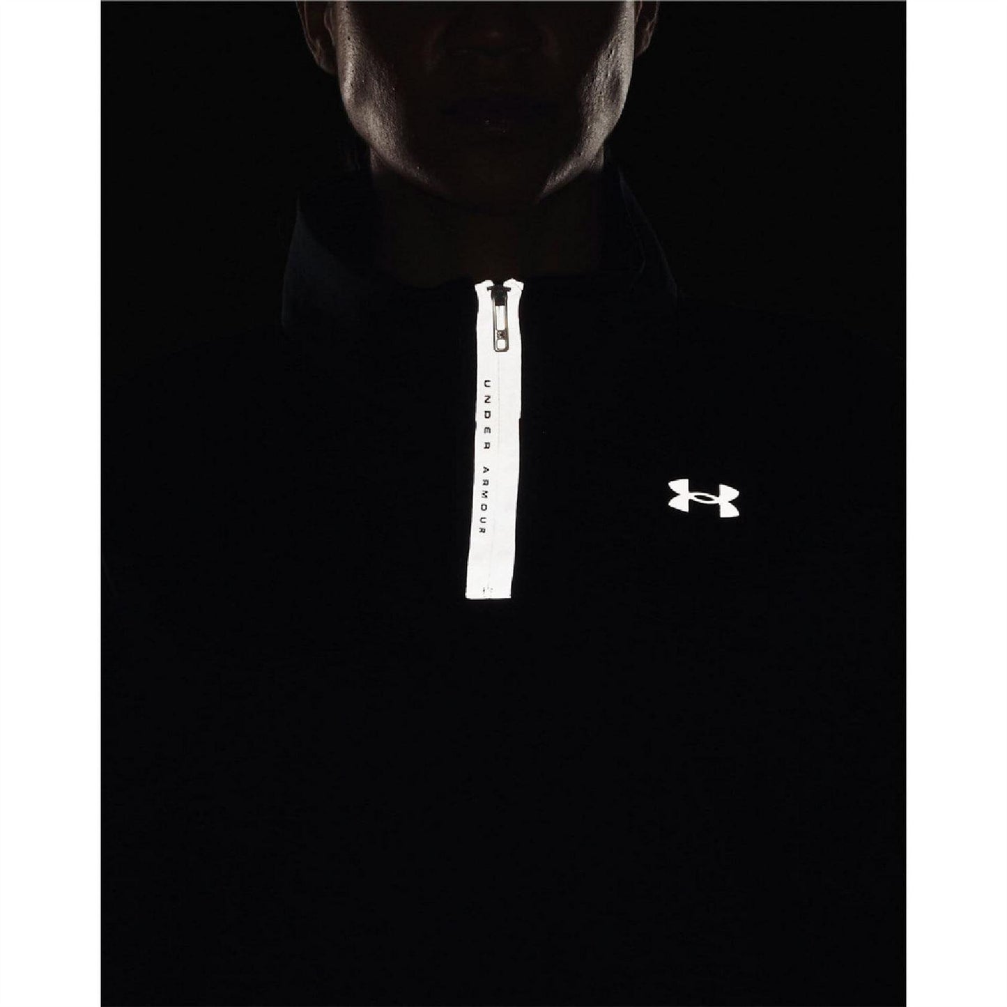 Black - Side - Under Armour Womens-Ladies Long-Sleeved Fleece Top