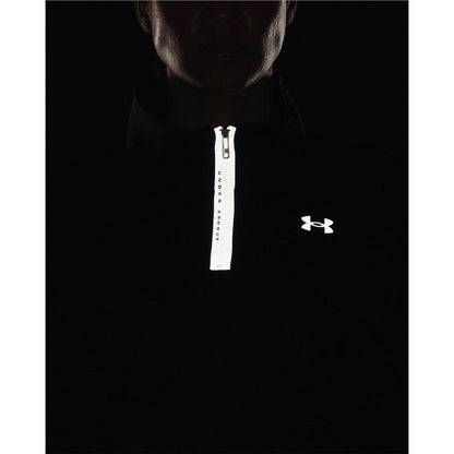 Black - Side - Under Armour Womens-Ladies Long-Sleeved Fleece Top