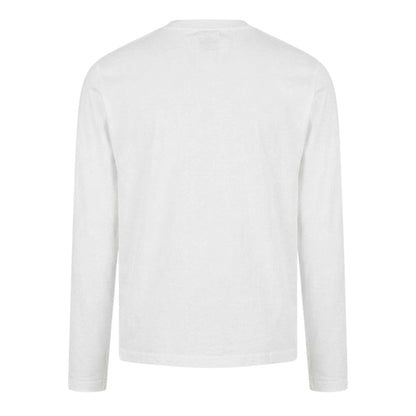 White - Back - Off White Mens Logo Long-Sleeved T-Shirt
