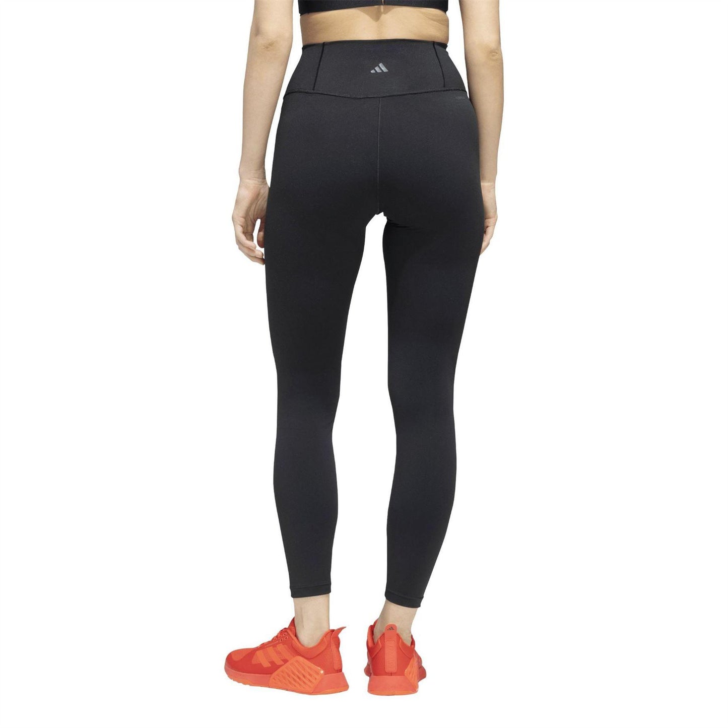 Black - Back - Adidas Womens-Ladies All Me Lightweight 7-8 Leggings