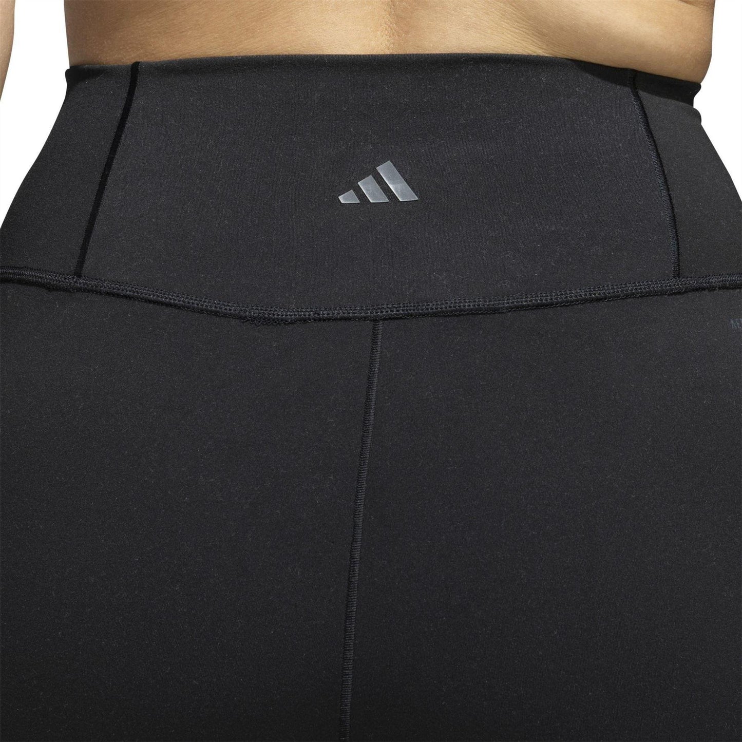Black - Side - Adidas Womens-Ladies All Me Lightweight 7-8 Leggings