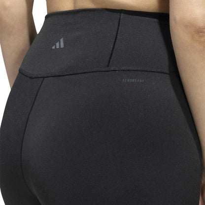 Black - Lifestyle - Adidas Womens-Ladies All Me Lightweight 7-8 Leggings