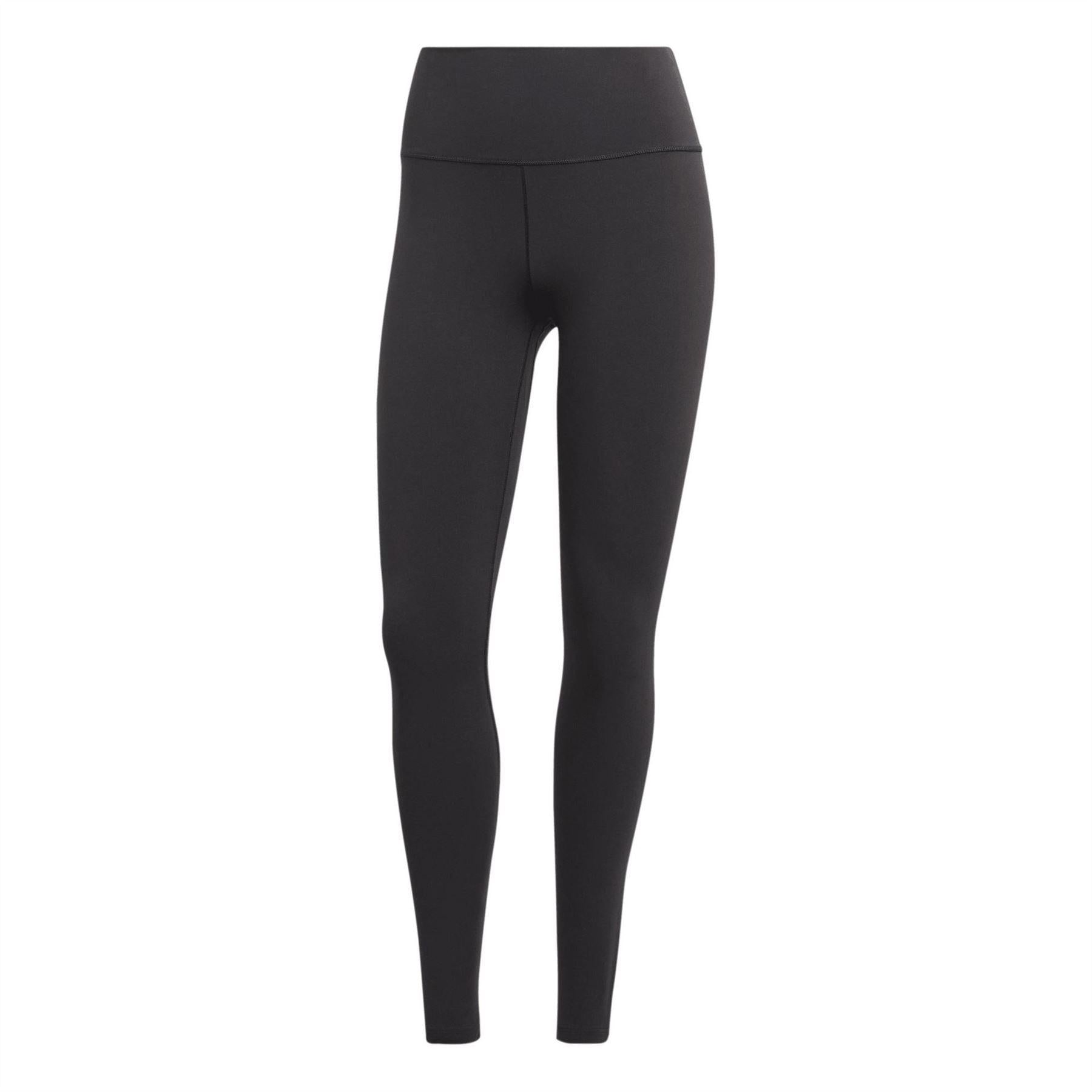 Black - Front - Adidas Womens-Ladies All Me Lightweight 7-8 Leggings