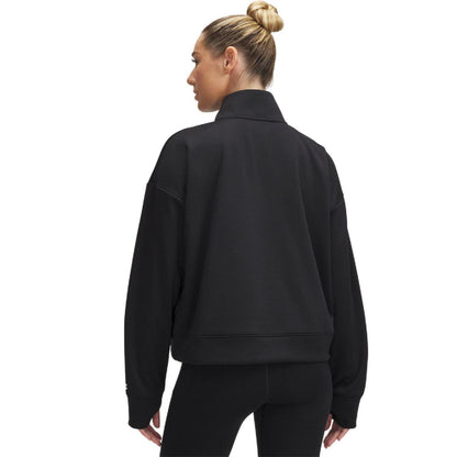 Black - Back - Under Armour Womens-Ladies Half Zip Track Top