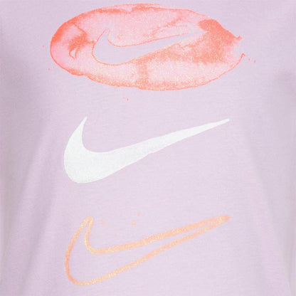 Purple - Side - Nike Girls Daze Pill Swoosh T-Shirt