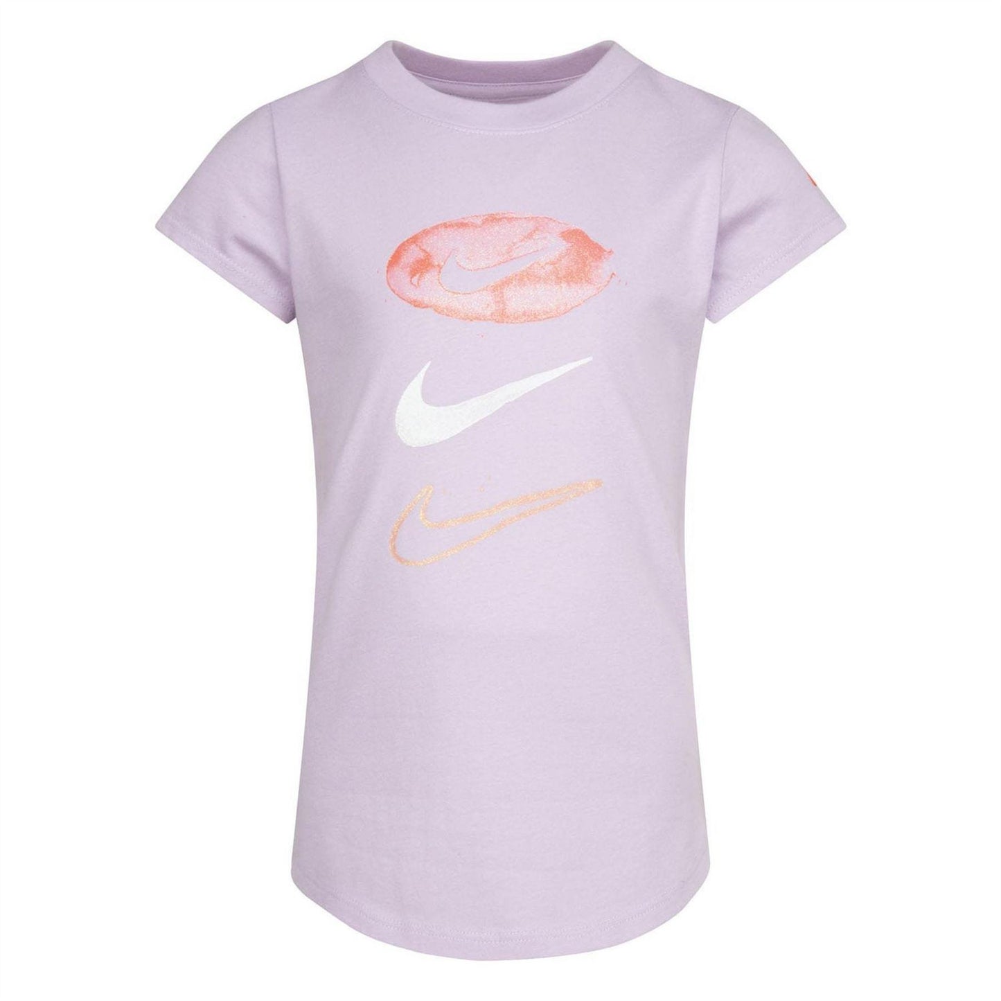 Purple - Front - Nike Girls Daze Pill Swoosh T-Shirt