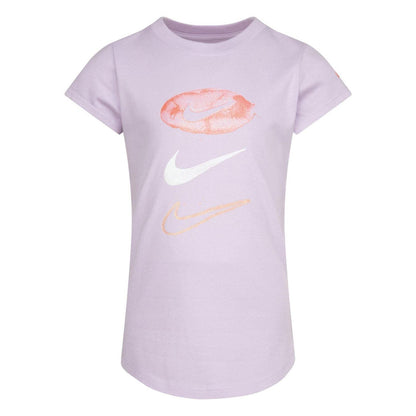 Purple - Front - Nike Girls Daze Pill Swoosh T-Shirt